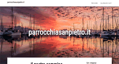 Desktop Screenshot of parrocchiasanpietro.it